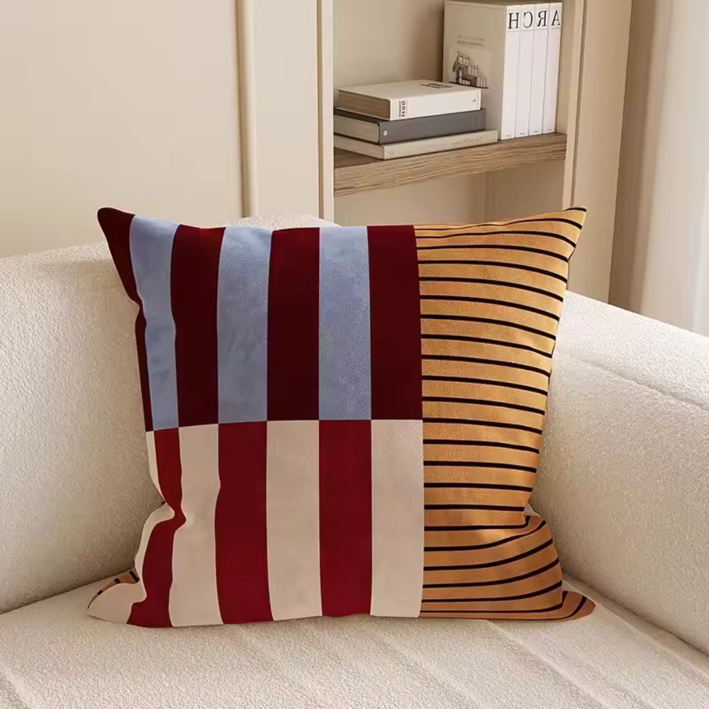 Mod Blocks Striped Cushion Cover