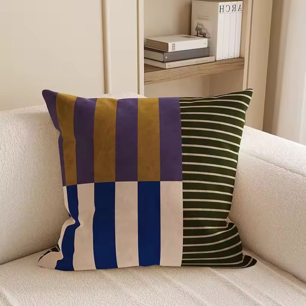 Mod Blocks Striped Cushion Cover
