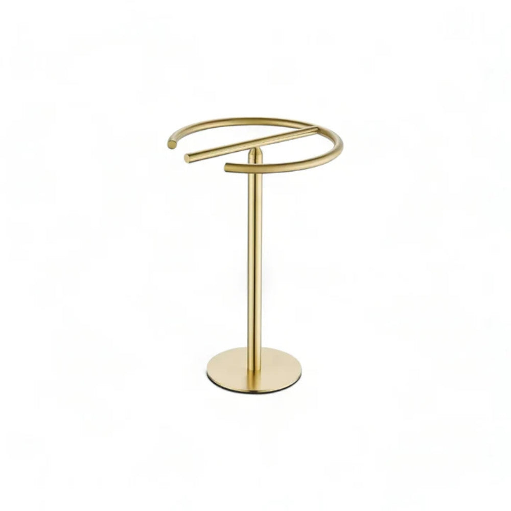 Modern Round Free-Standing Hand Towel Holder Rack