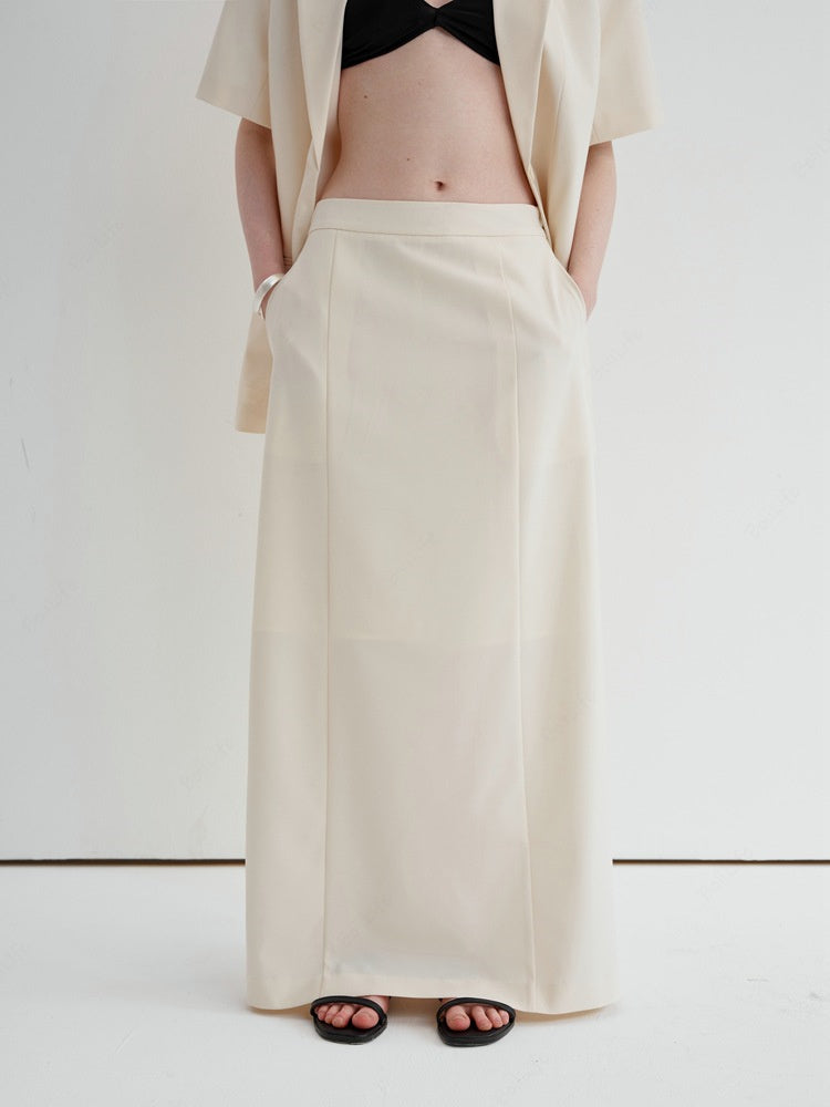 Relaxed High-Waist Skirt