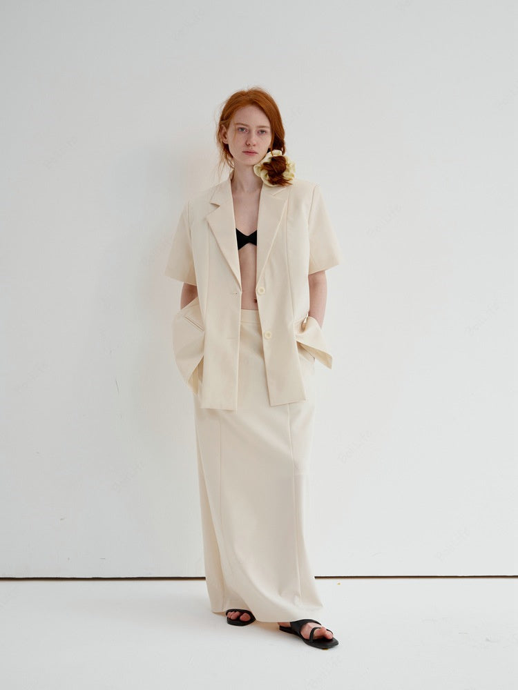 Relaxed High-Waist Skirt