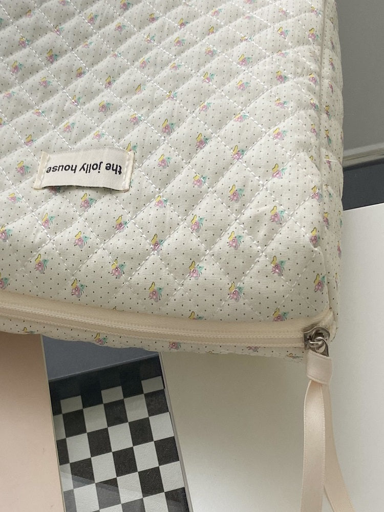 Floral Print Makeup Bag