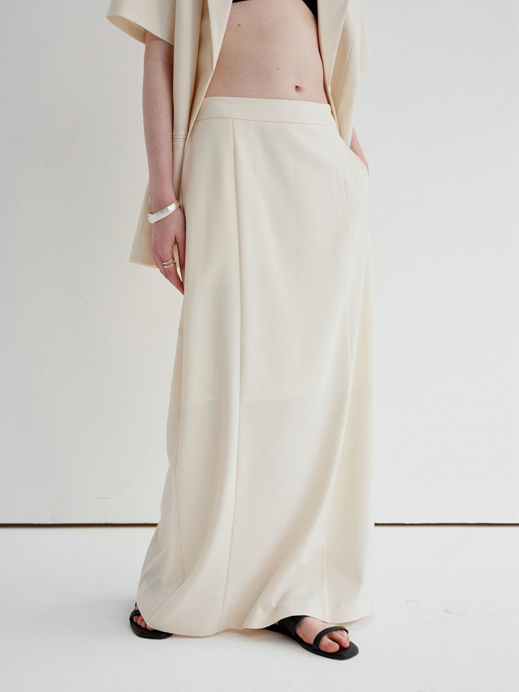 Relaxed High-Waist Skirt