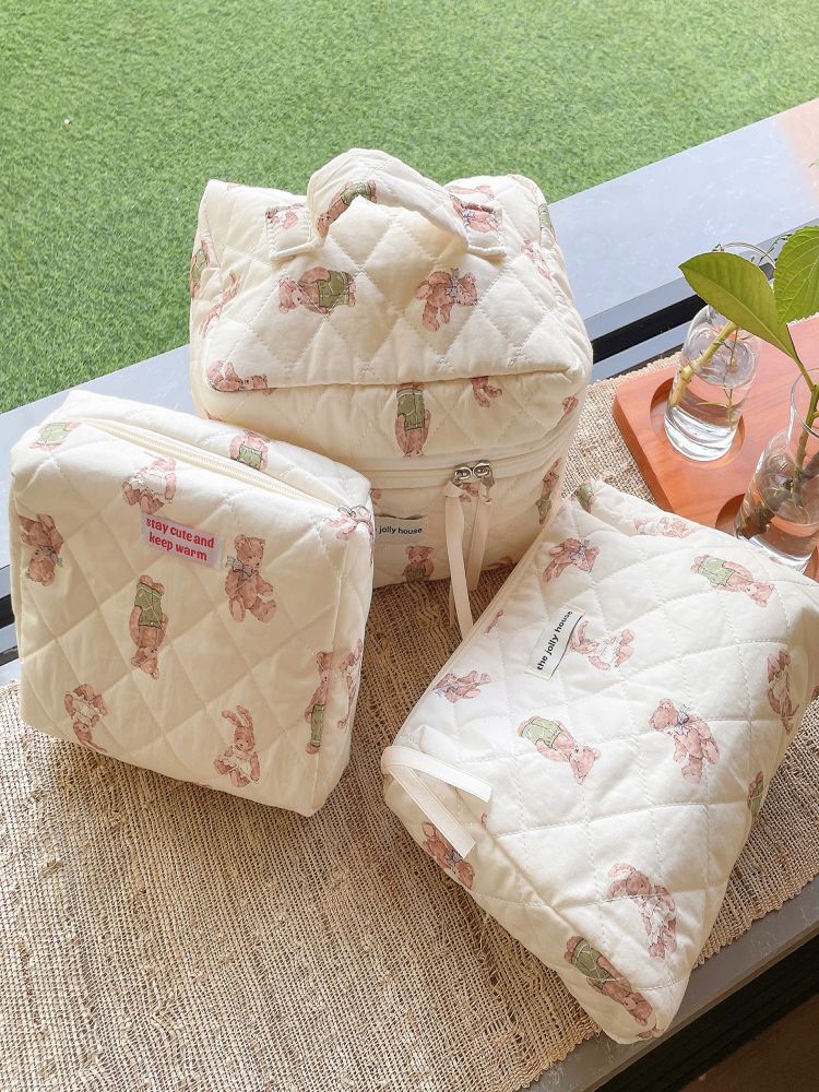 Forest Bear Makeup Bag