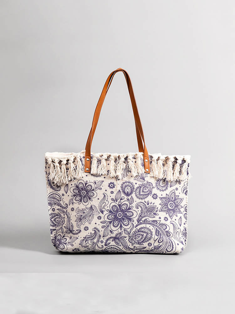 Canvas Printed Shoulder Bag