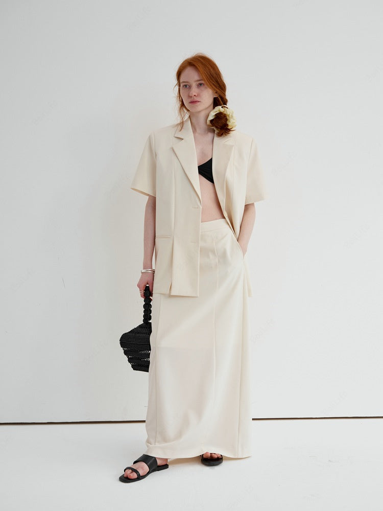 Relaxed High-Waist Skirt