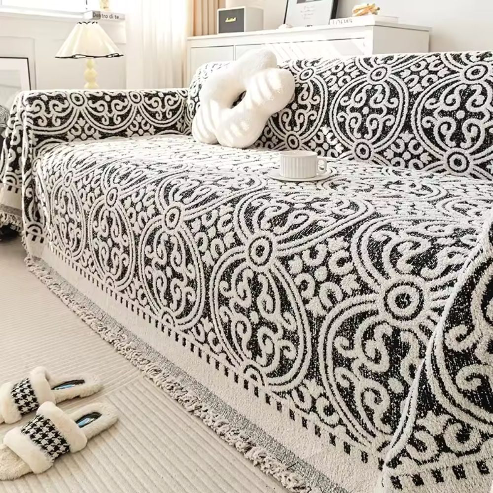 Ornamental Jacquard Sofa Cover