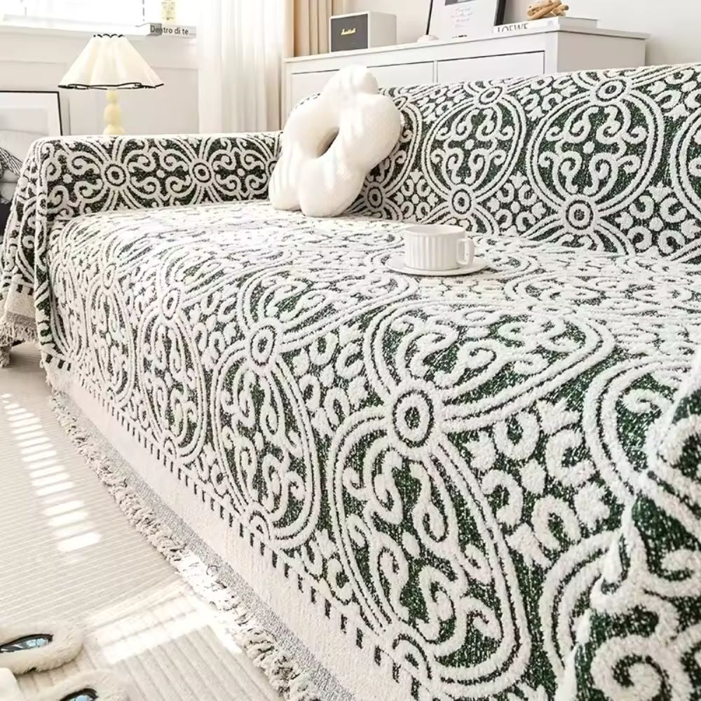 Ornamental Jacquard Sofa Cover