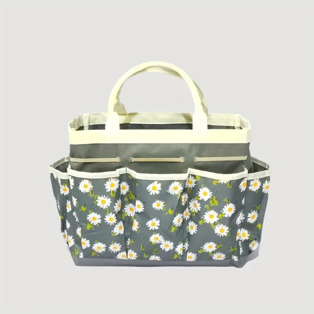 Oxford Floral Garden Tool Organizer Bag