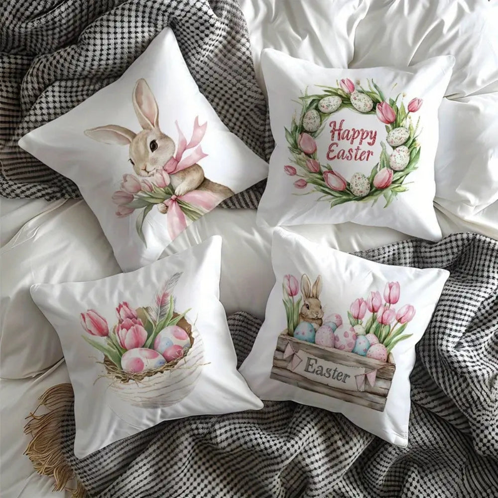 Lulune Spring Easter Cushion Covers | 4pcs Set
