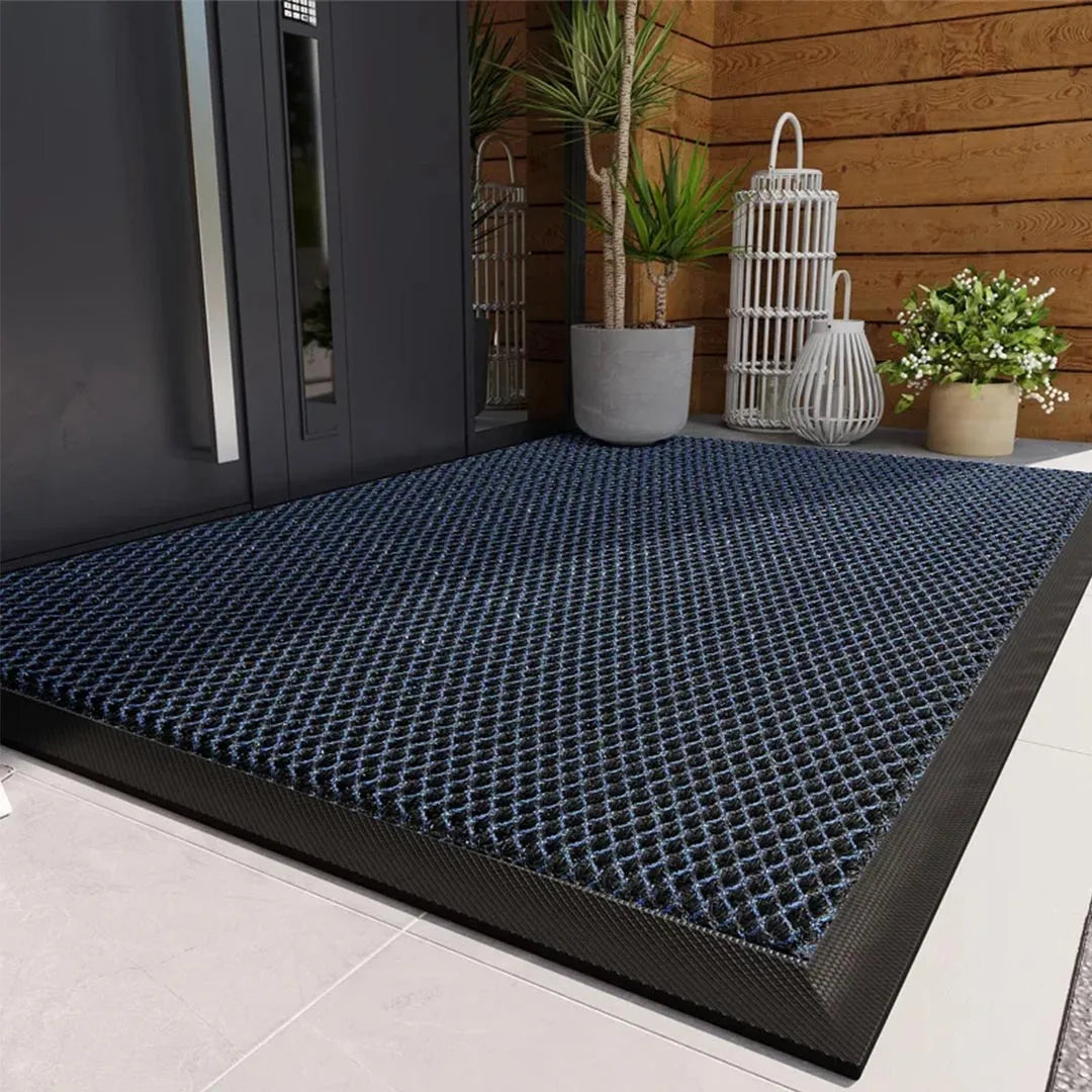 PVC rubber doormat – Non-slip and water-resistant – Indoor and outdoor use – Welcome mat for front door