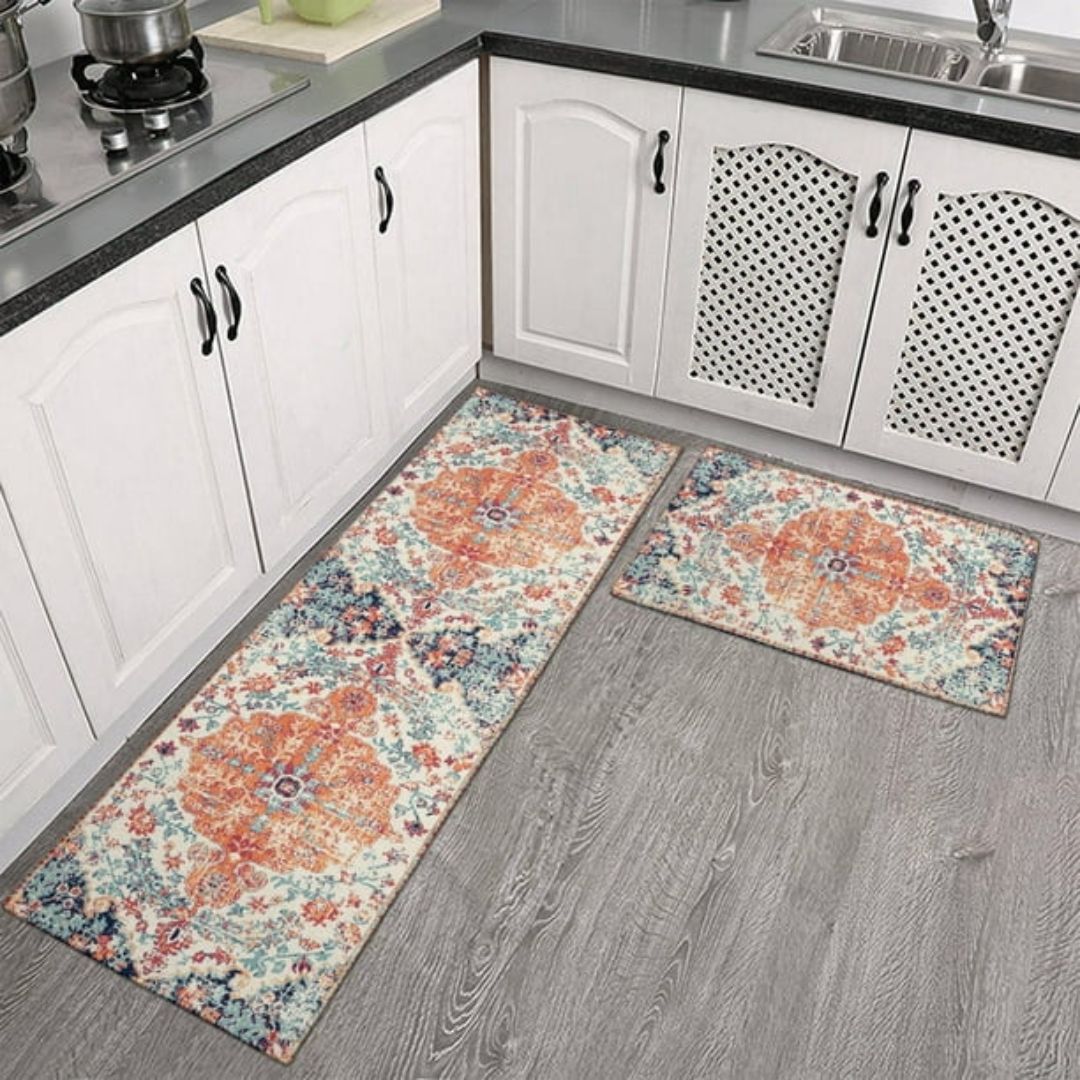 Vintage Bloom Comfort Anti-Fatigue Kitchen Mat