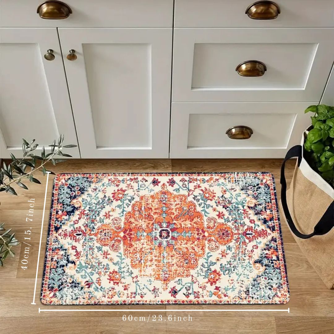Vintage Bloom Comfort Anti-Fatigue Kitchen Mat
