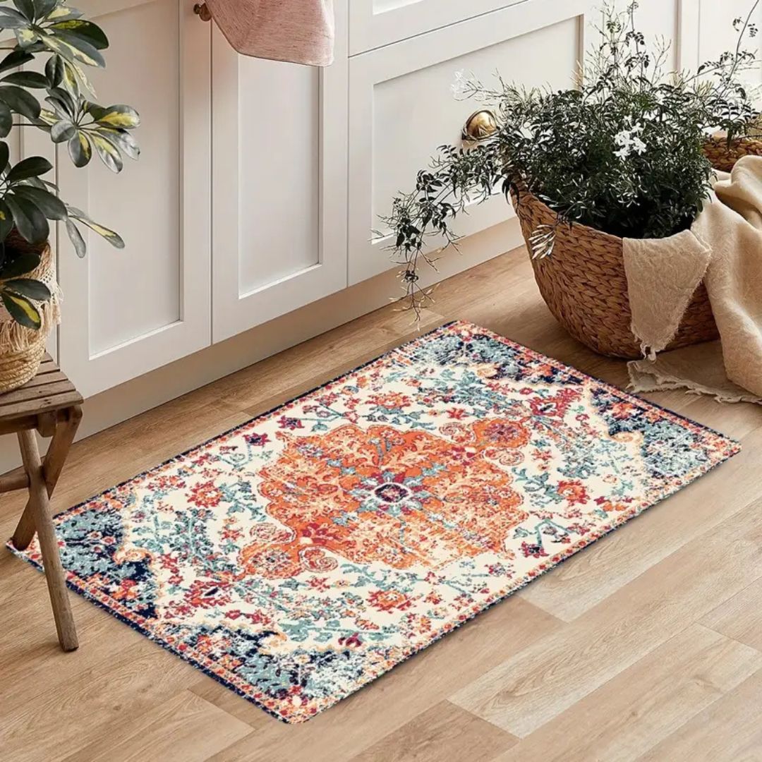 Vintage Bloom Comfort Anti-Fatigue Kitchen Mat