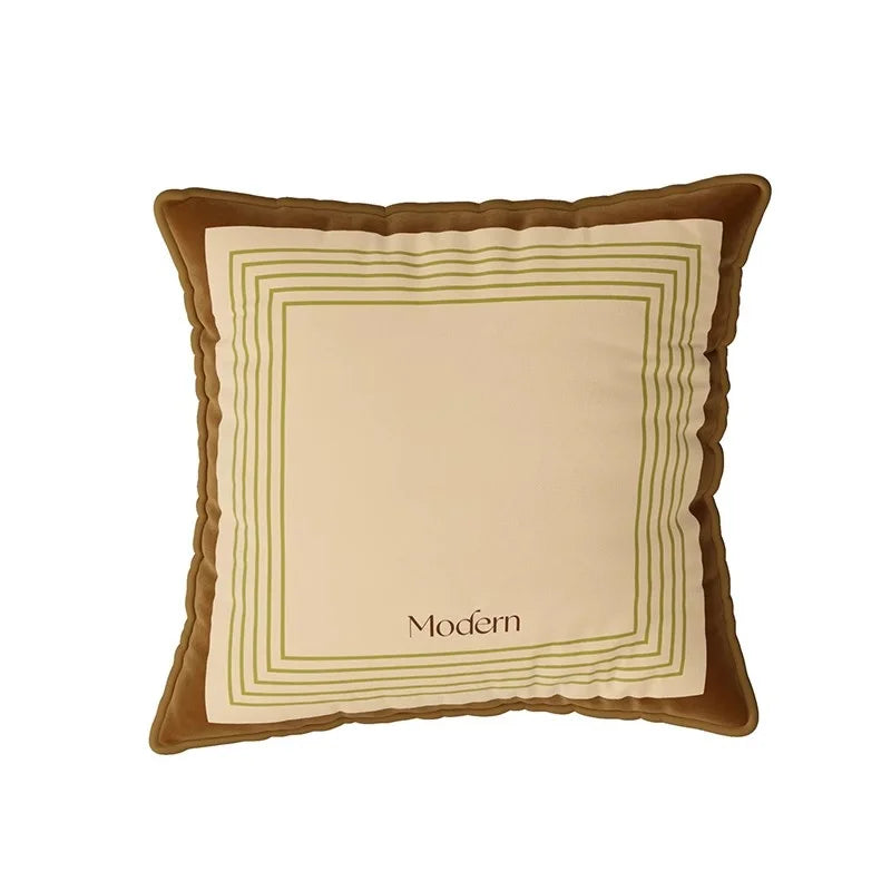 Pillow cover – Luxurious velvet – Multicolor striped design – 18 x 18 inches – Stylish home accent