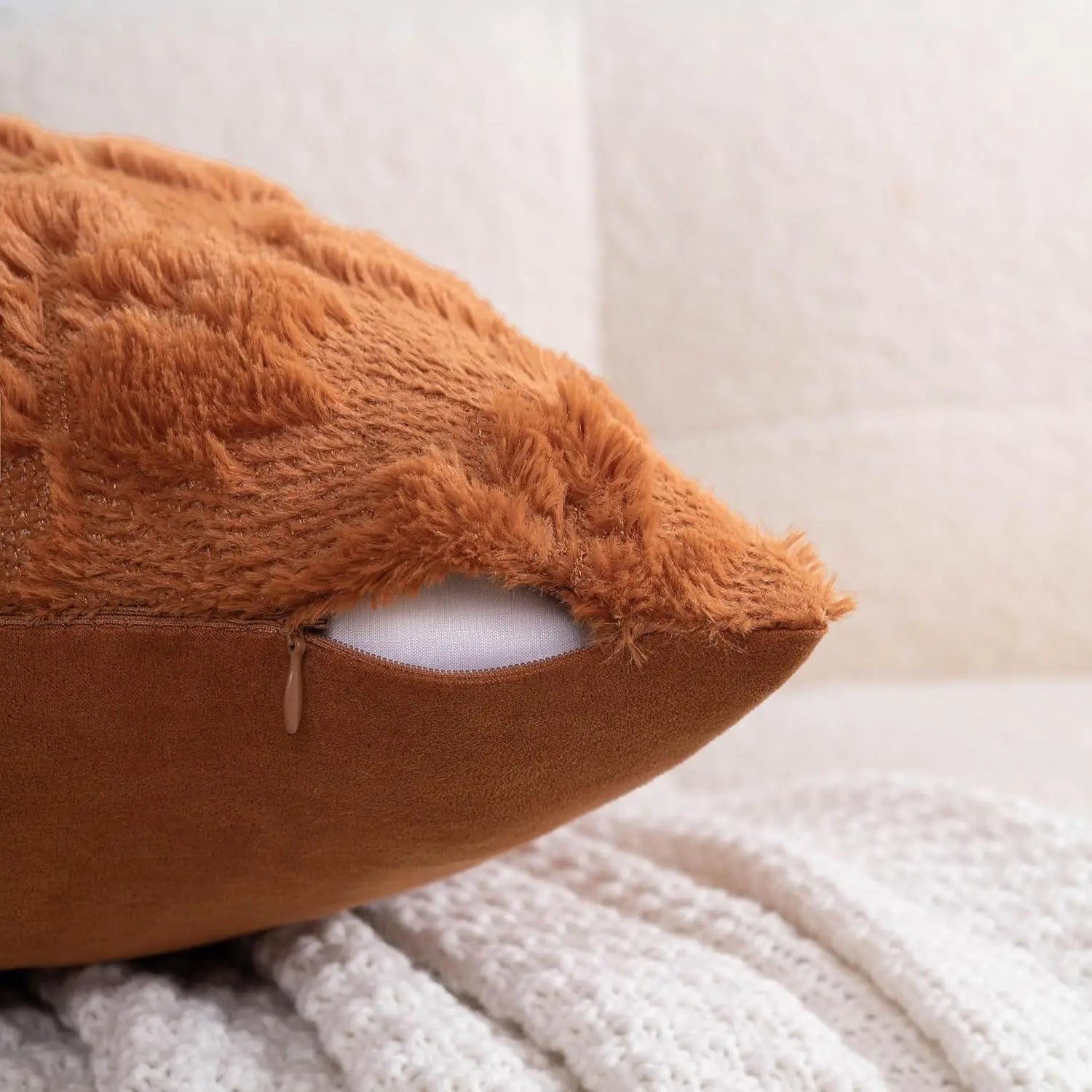 Pillow covers – Cotton blend – Multi-color maple leaf design – Set of 2 – Autumn home decor – 18 x 18 in