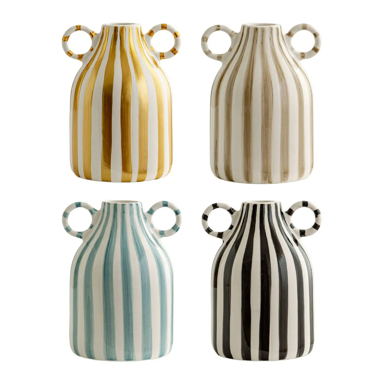 Porcelain flower vase – Nordic boho design – Small decorative accent for home decor