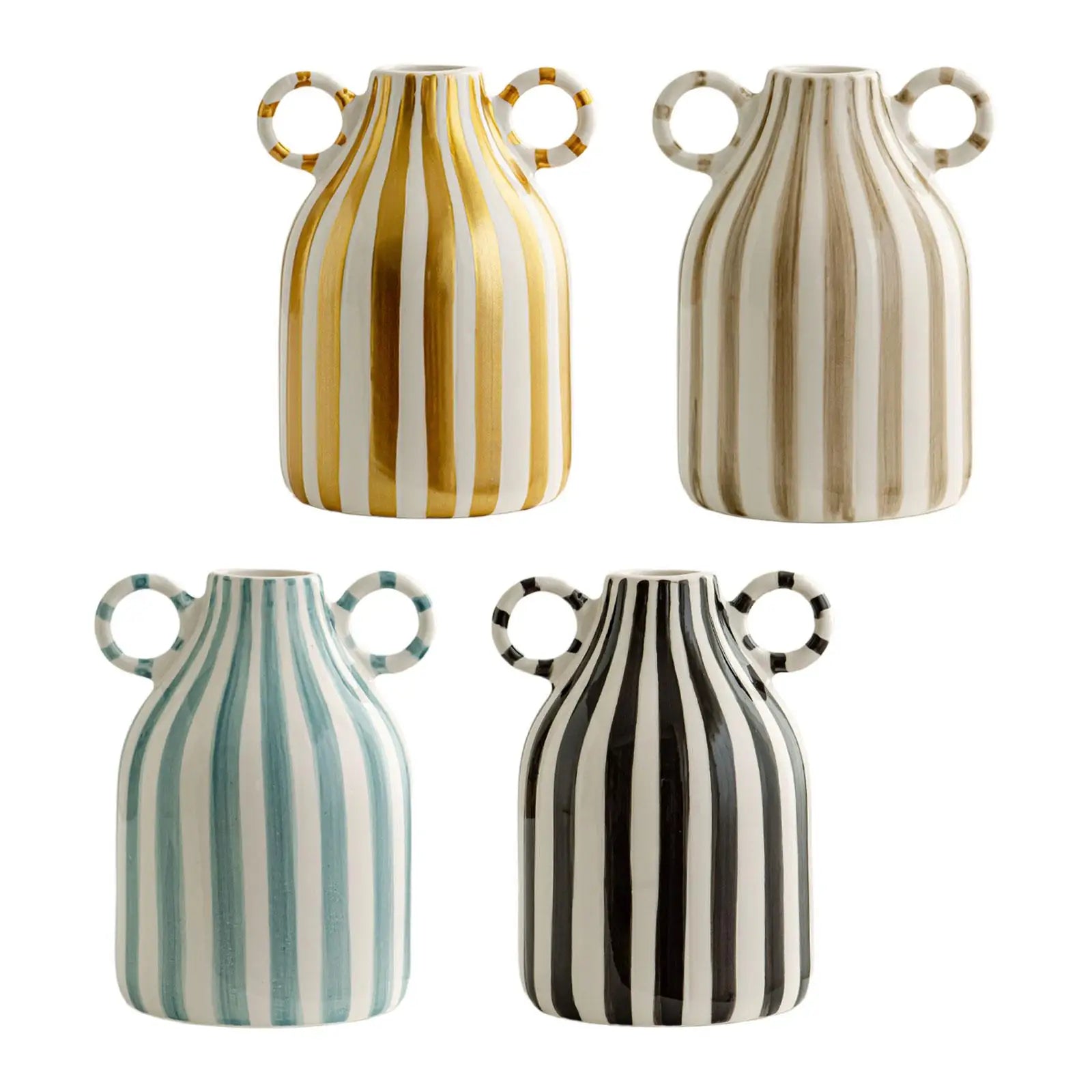 Porcelain flower vase – Nordic boho design – Small decorative accent for home decor