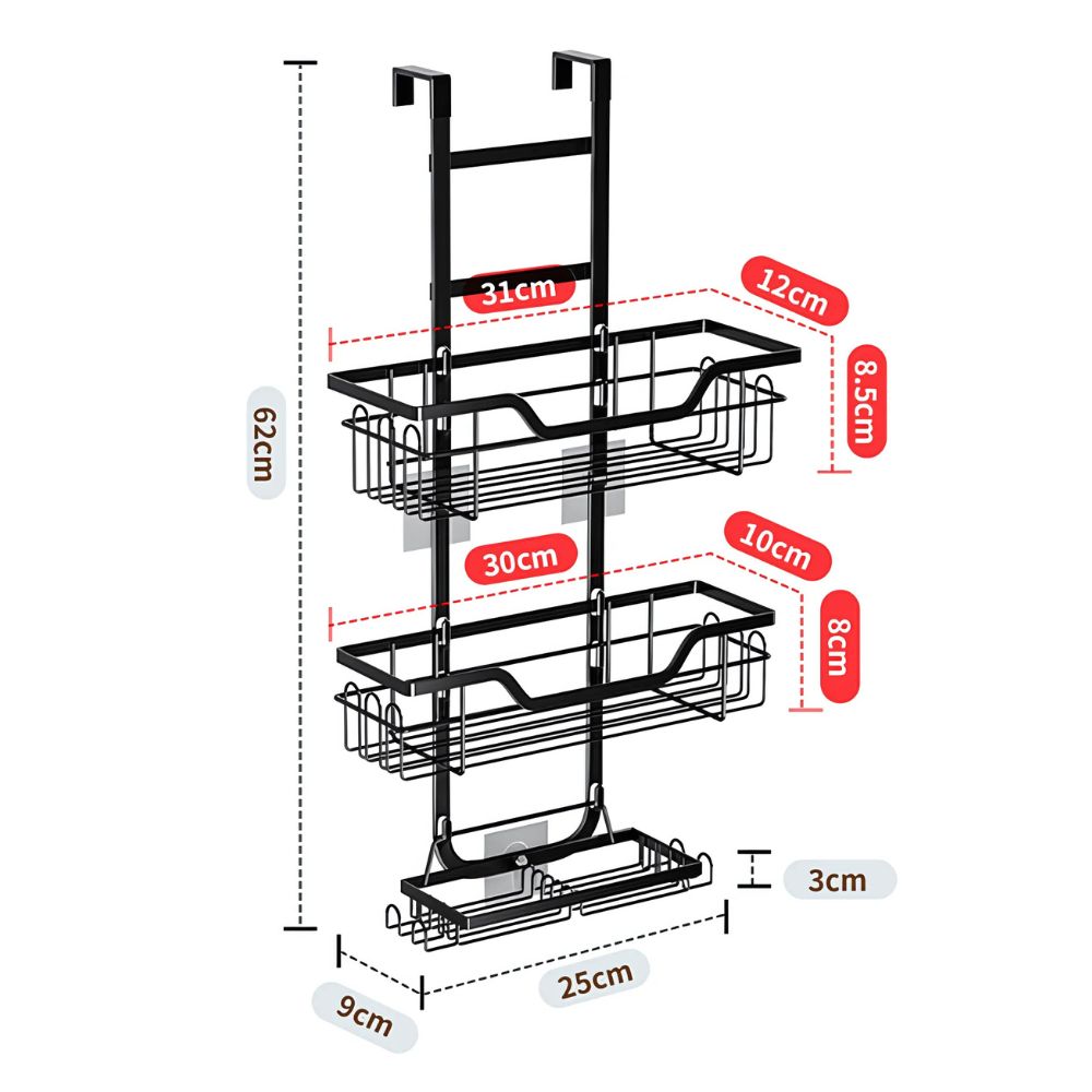 Quick Reach Hanging Bathroom Caddy
