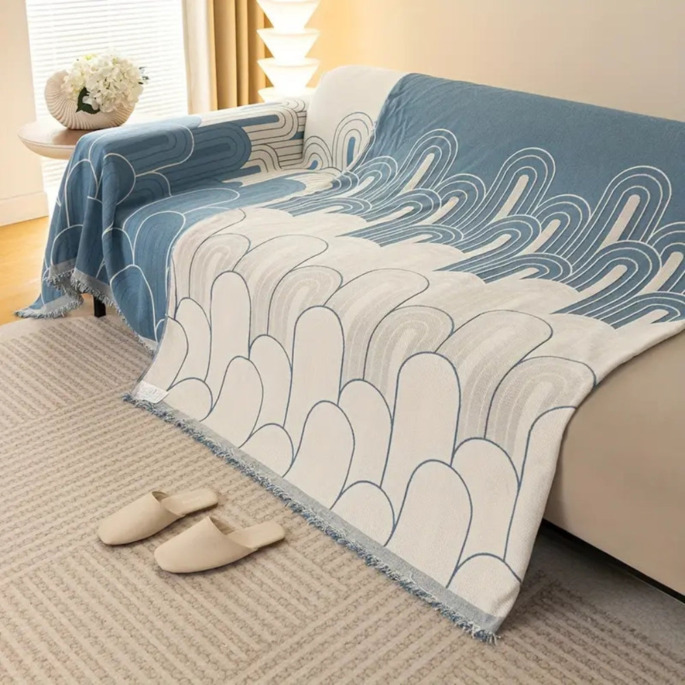 Rainbow Arches Chenille Sofa Cover