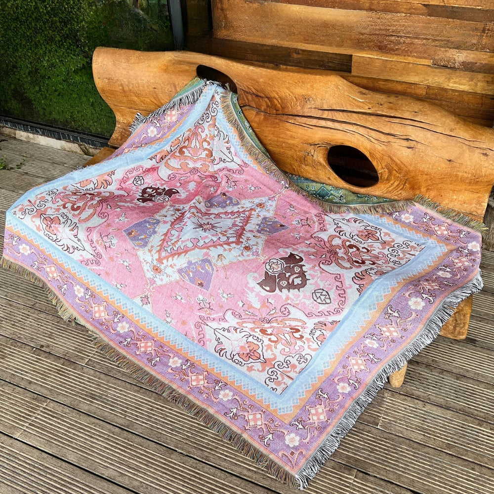 Bohemian Aztec Tapestry Throw Sofa Blanket
