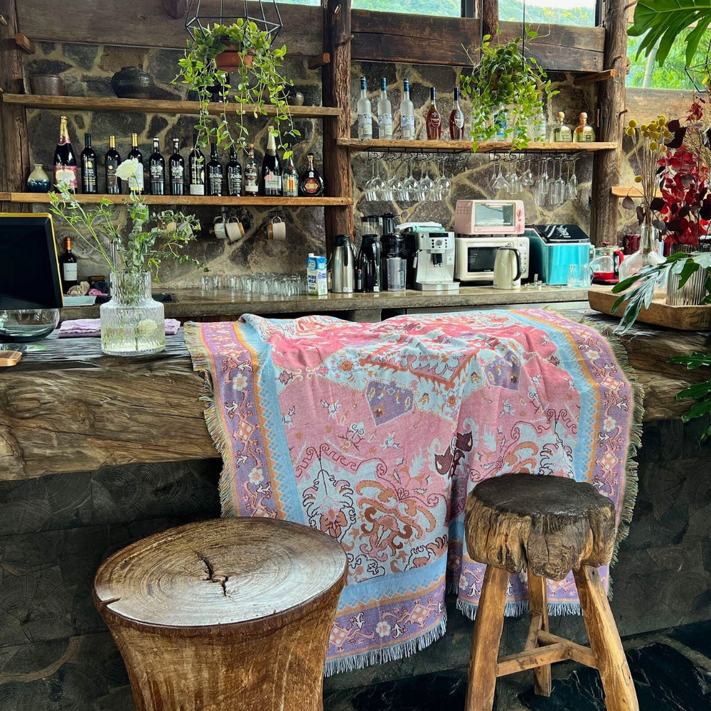 Bohemian Aztec Tapestry Throw Sofa Blanket