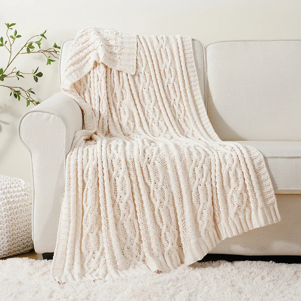 Cozy blanket for bed and sofa