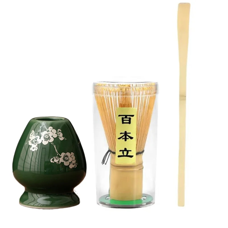 Handmade Matcha Tea Set with Bowl, Whisk, and Scoop – Complete Matcha Making Kit for Traditional Ceremonies