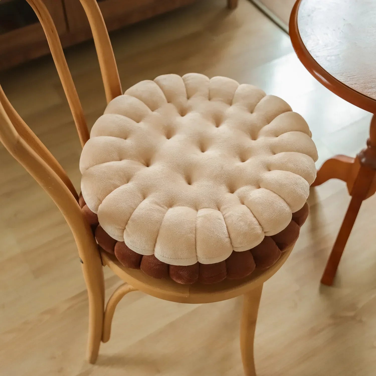 Soft Plush Cookie-Shaped Pillow