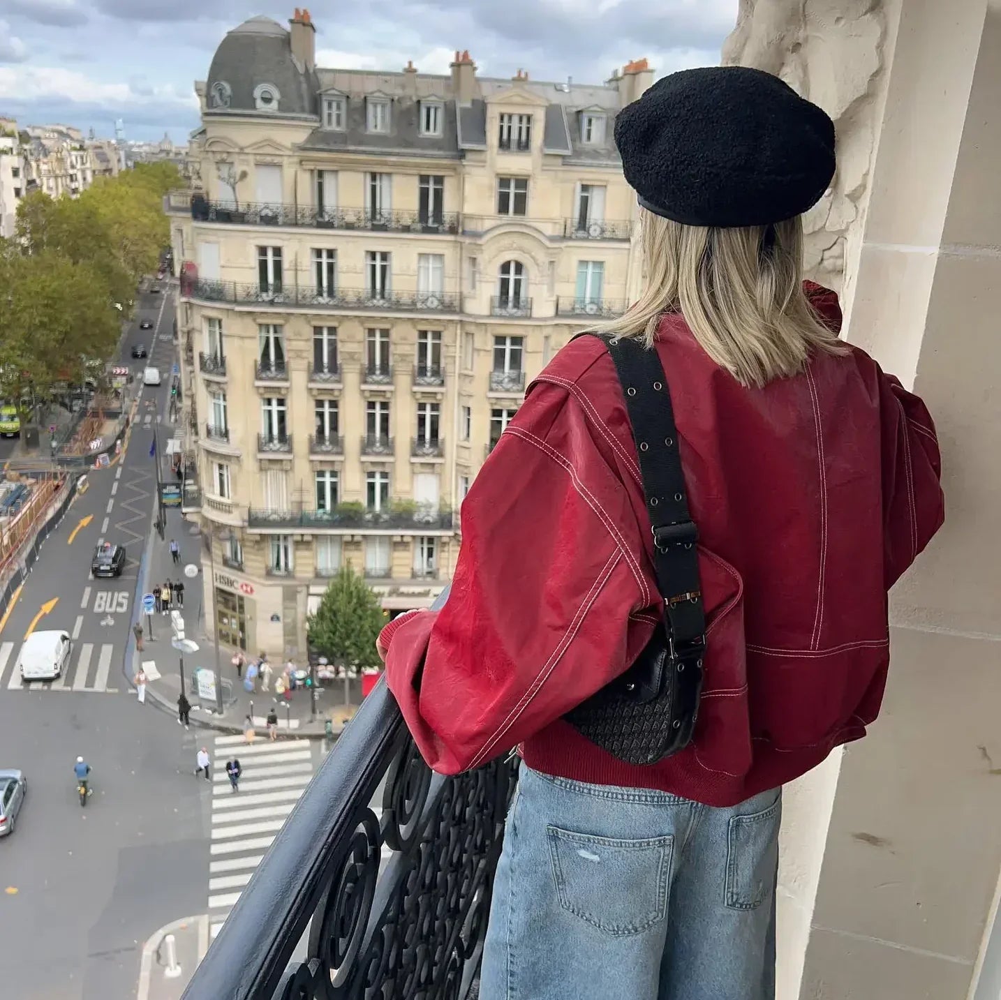 Sierra™ | red leather jacket