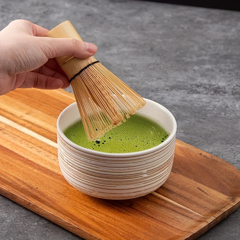 Japanese Matcha Whisk Set with Bowl, Sifter, Scoop, and Stand – Complete 6-Piece Tea Kit