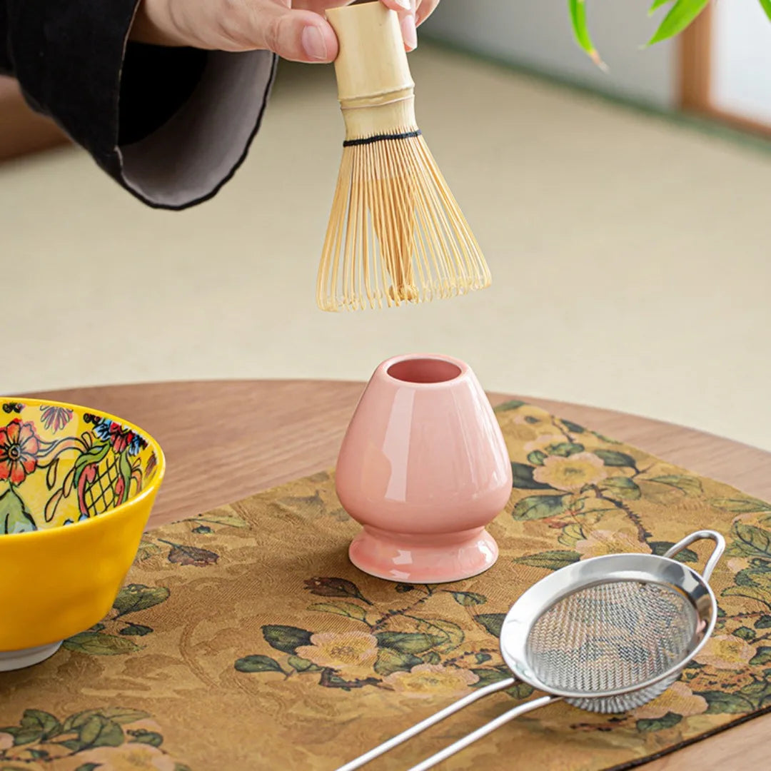 Japanese 6-Piece Matcha Set with Bowl and Whisk – Luxury Matcha Tea Set for Perfect Preparation and Gifting