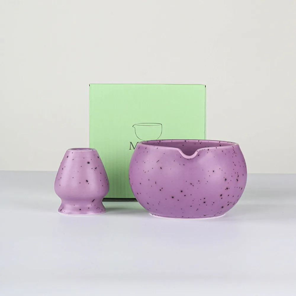 Ceramic Japanese Matcha Bowl with Pouring Spout – Ideal Matcha Tea Bowl for Perfect Tea Preparation