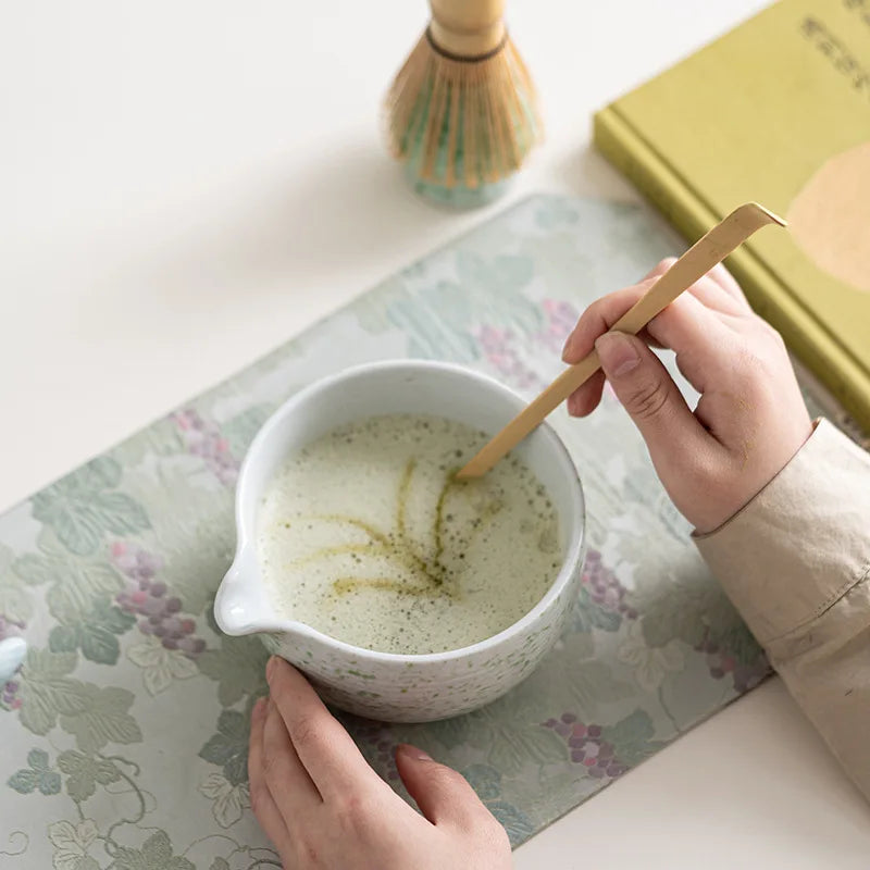 Japanese Ceramic Matcha Bowl Set with Whisk – Traditional Song Dynasty Tea Ceremony Tools