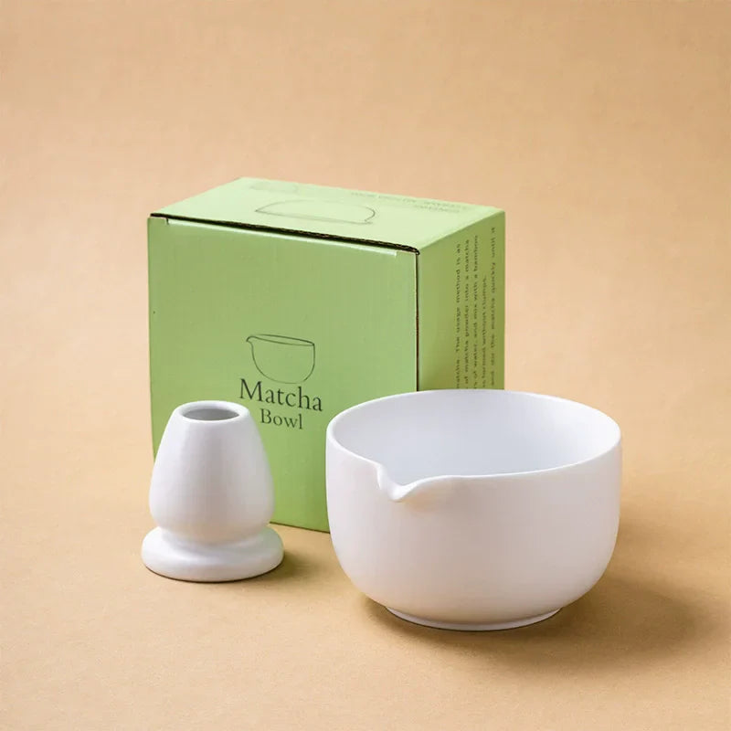 Traditional Japanese Matcha Bowl Set with Whisk Holder – Ceramic Tea Bowls for Ceremony and Gifts
