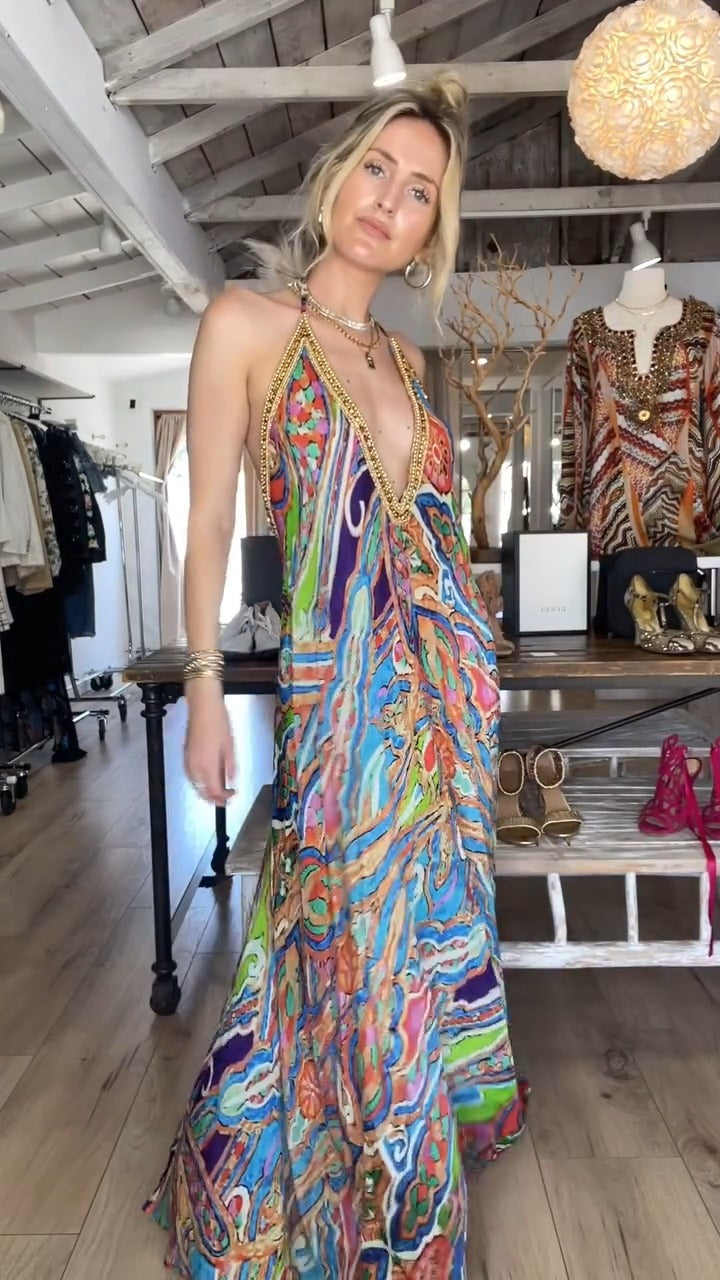 Bohemian Resort Maxi Dress