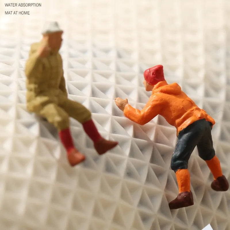 Soft Microfiber Non-Slip Bath Mat – Absorbent and Machine Washable Bathroom Rug in Colorful Designs