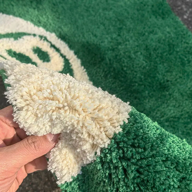 Non-Slip Green 8 Ball Bath Mat – Plush Bathroom Rug for Living Room and Bedroom – Soft, Absorbent, and Safe
