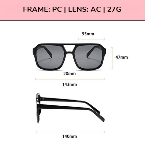 OceanBreeze | Square candy sunglasses