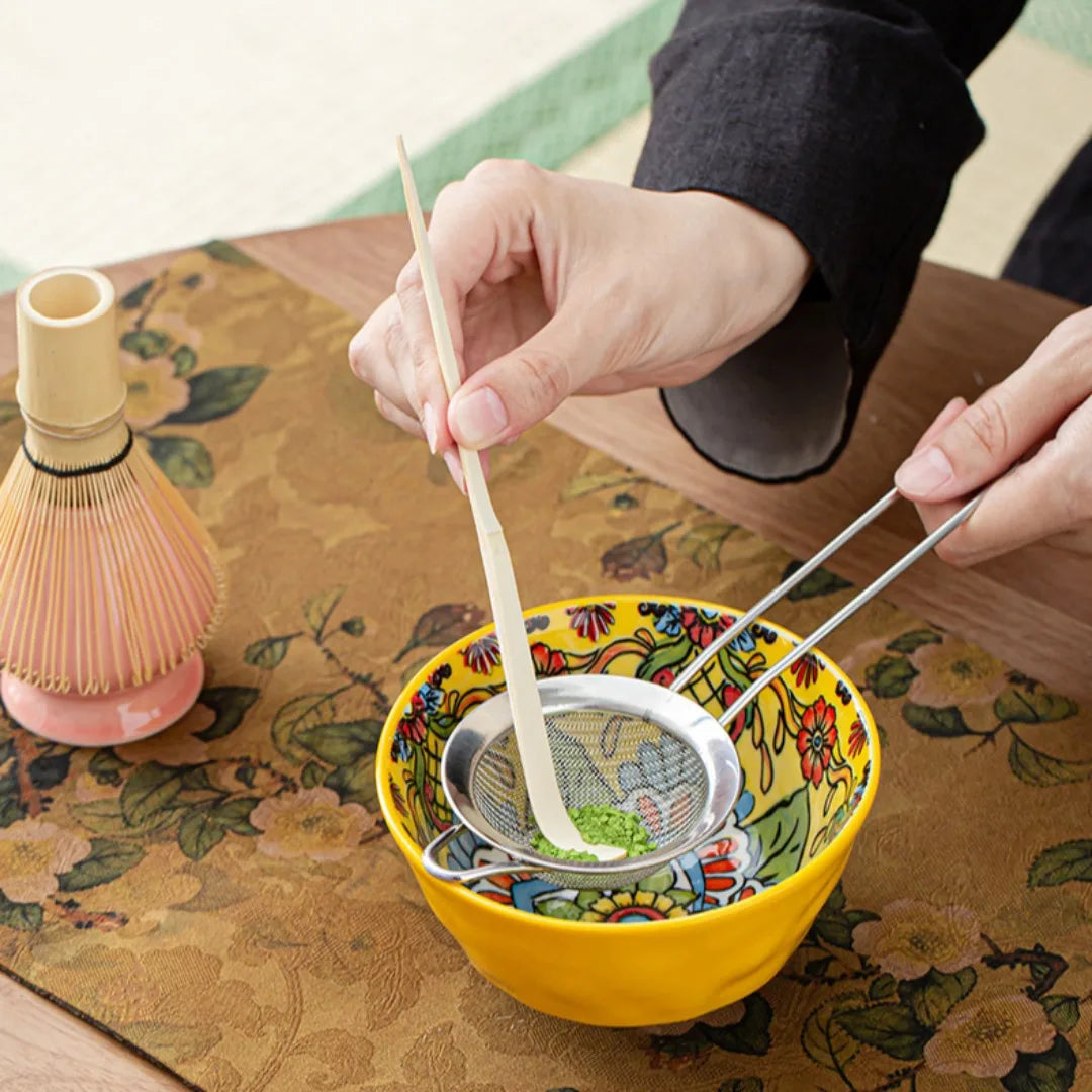 Japanese 6-Piece Matcha Set with Bowl and Whisk – Luxury Matcha Tea Set for Perfect Preparation and Gifting