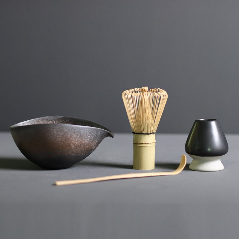 Matcha Set of Bamboo and Ceramic