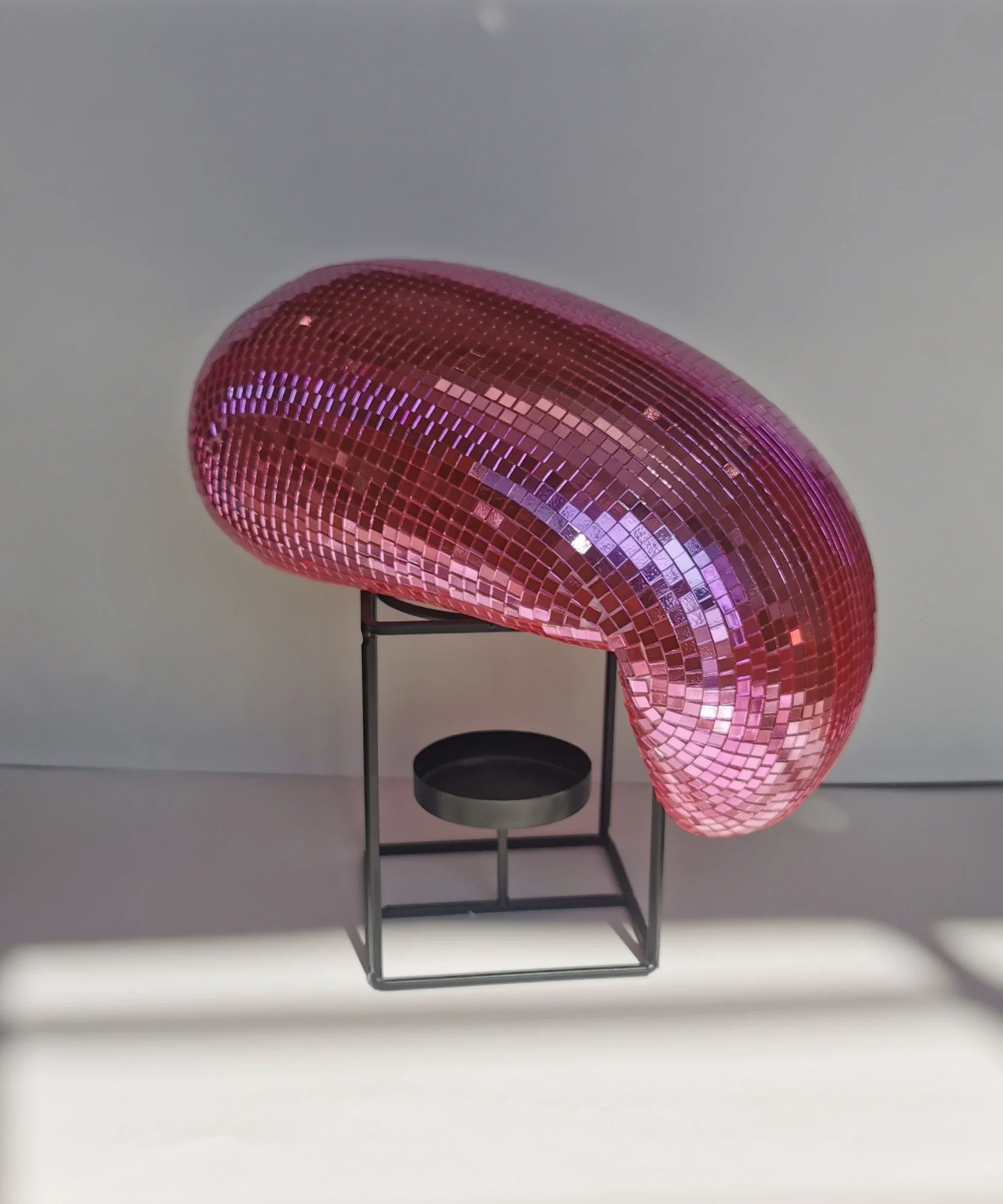 Melting Disco Ball Wall Decor – Glittering Sculpture for Maximalist Home Interior