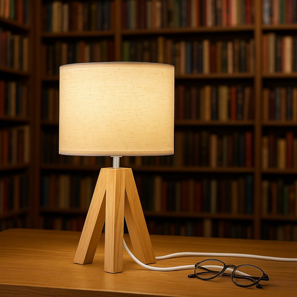 Solara Minimalist Tripod Table Lamp