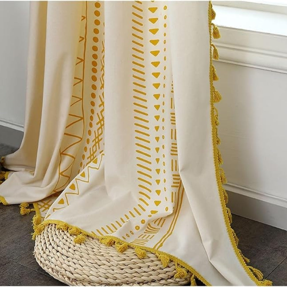 Solstice Loom Artisan Tassel Curtain