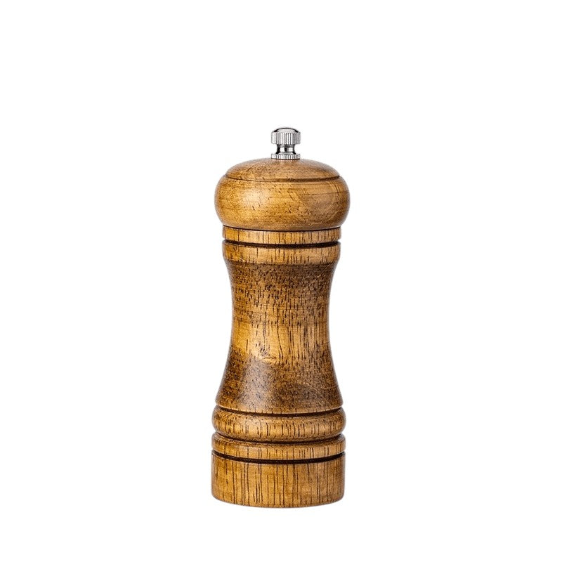 Spice grinder – Solid wood – Adjustable ceramic core – Manual salt and pepper mill for fresh seasoning