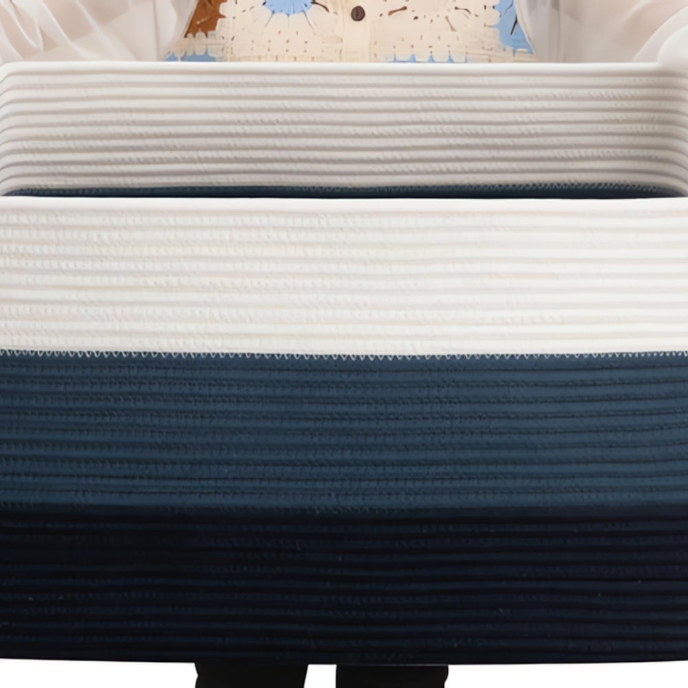 Woven Cotton Rope Storage Basket