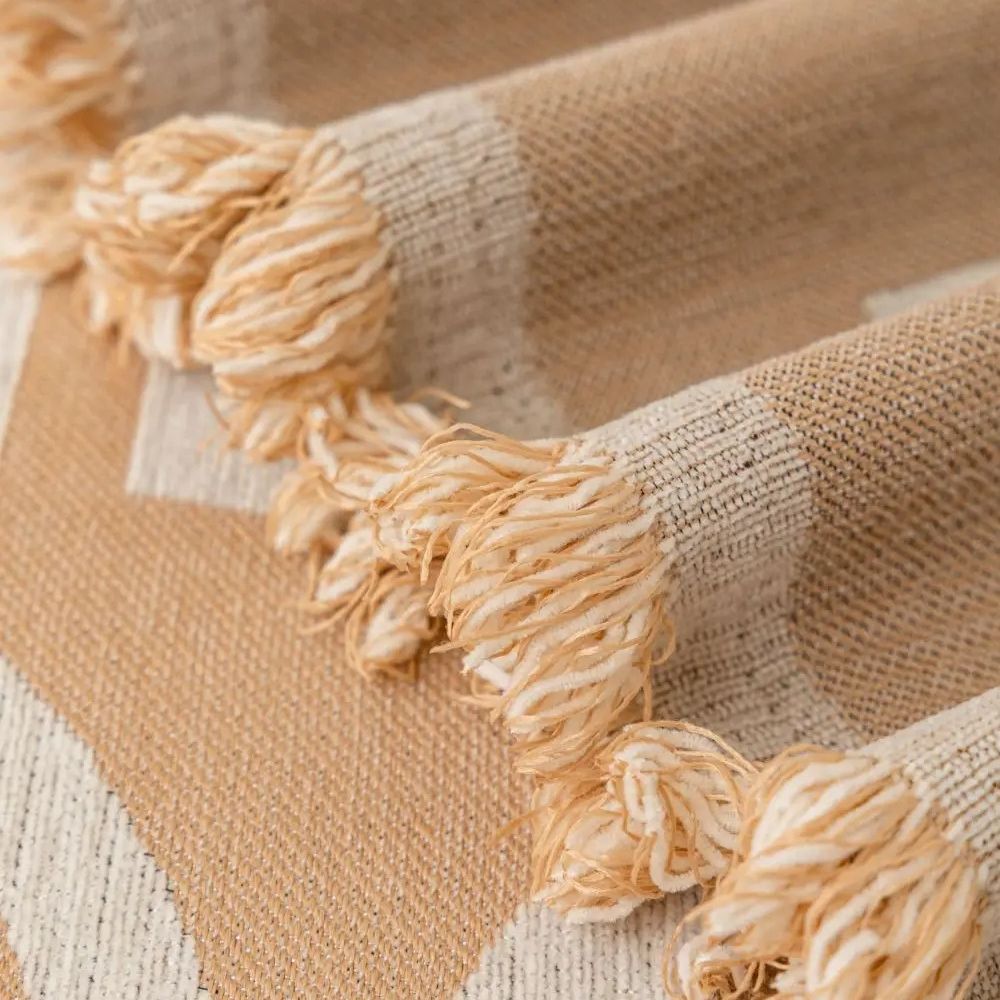 Symmetrical Half-Arch Chenille Sofa Cover