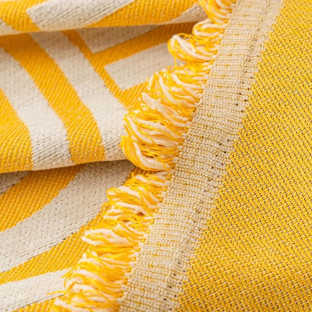 Symmetrical Half-Arch Chenille Sofa Cover