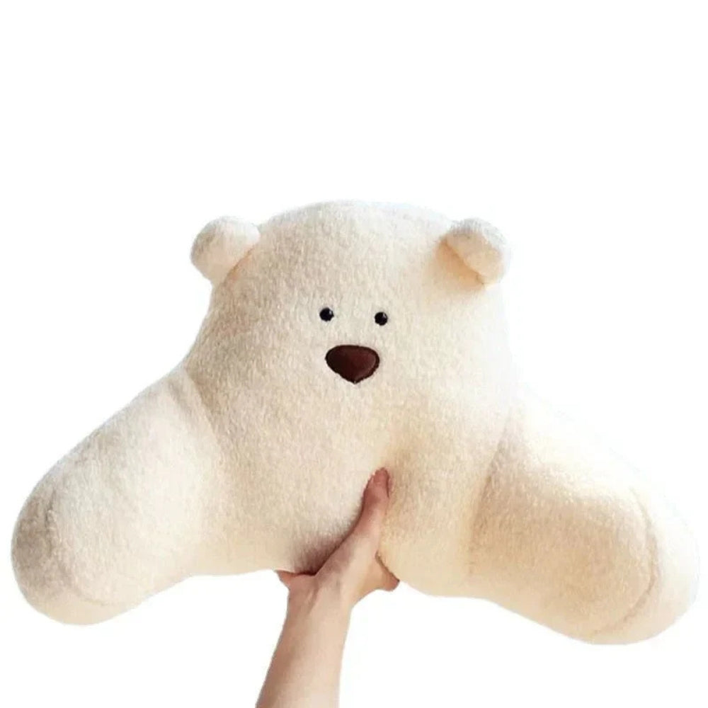 Teddy Shape Waist Backrest Cushion