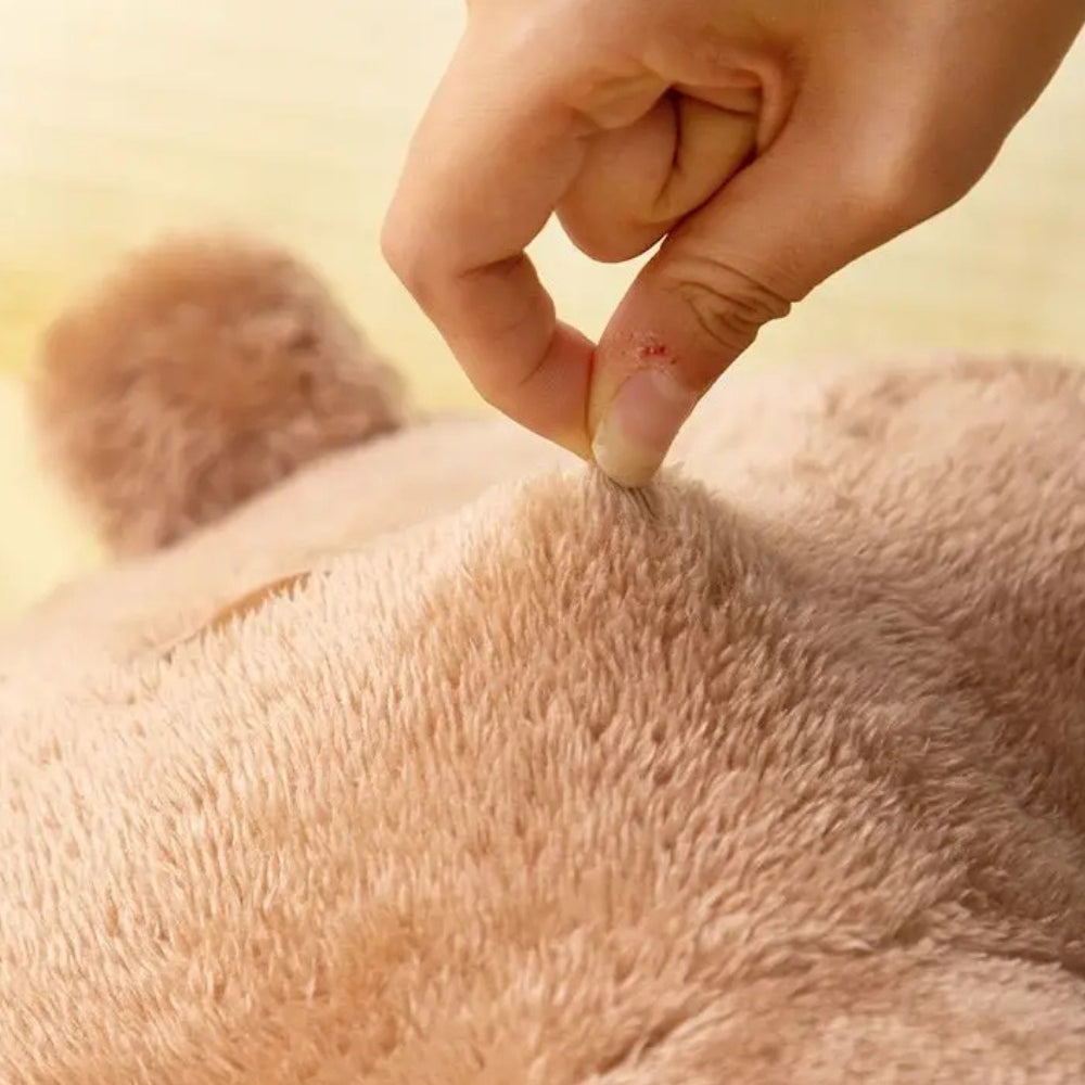 Teddy Shape Waist Backrest Cushion